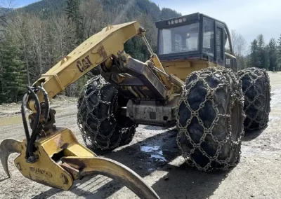 1995 Cat 525 Grapple Skidder Rear 1