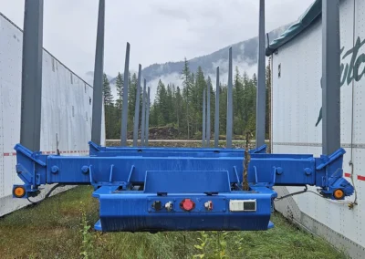 2002 53 Advance Hayrack Logging Trailer Front 2