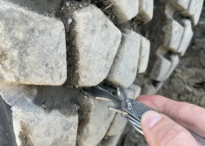 2012 John Deere 220DW Wheeled Excavator Tire 1