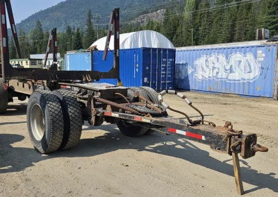 2015 Magnum Triaxle Logging Trailer Front 1
