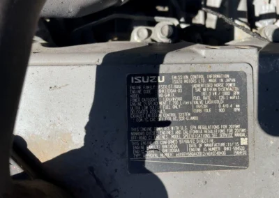 2019 Link-Belt 4040 Road Builder Tracked Excavator Engine Plate 01